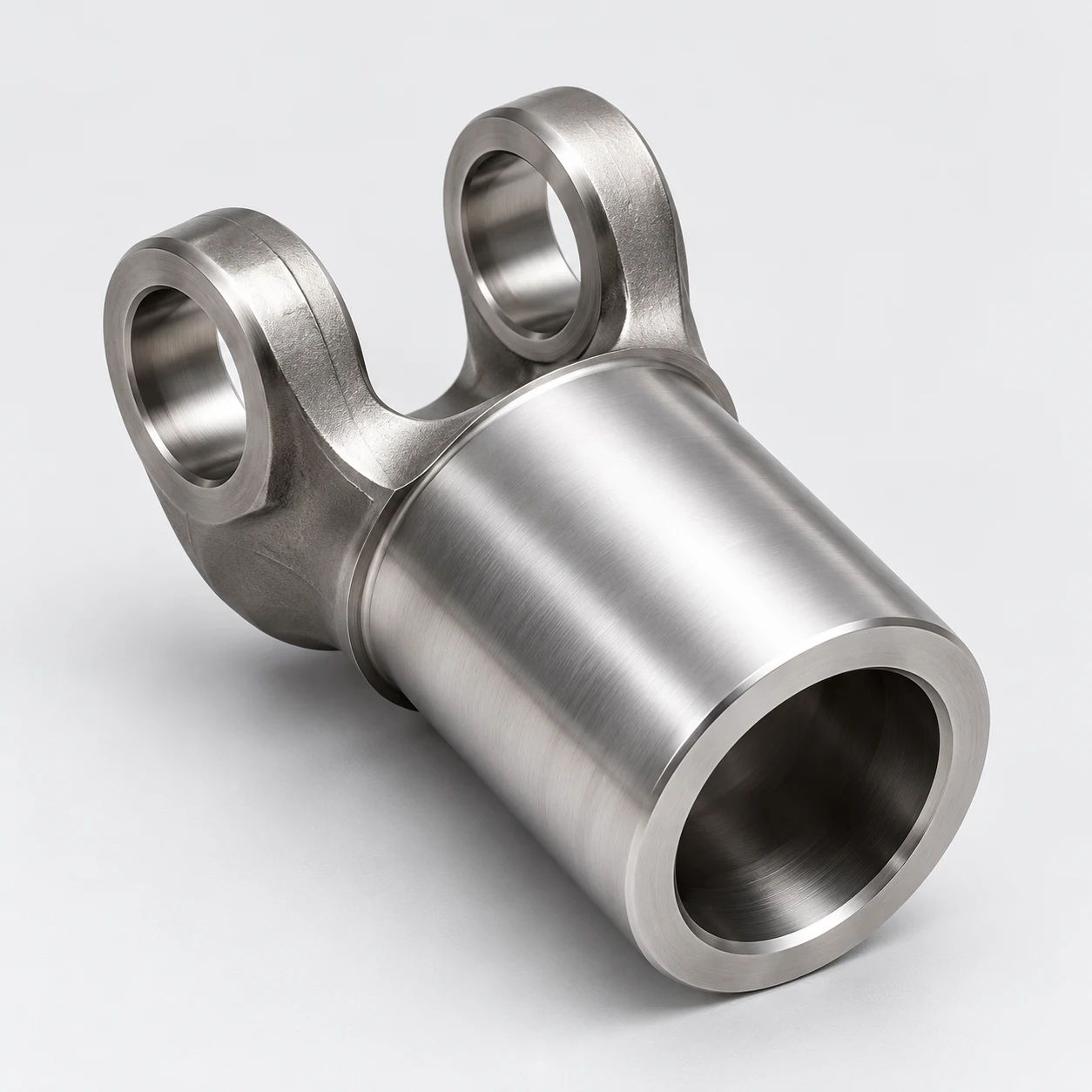 Illustrative sleeve yoke with smooth internal bore